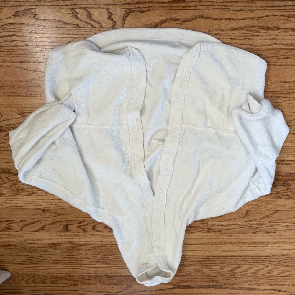 Free People Ottoman Slouchy Tunic Hoodie — Ivory — Size S - Picture 2 of 4